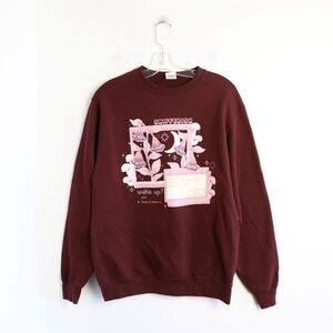 Snifferish vintage video game print sweatshirt pullover fleece lined M oversized